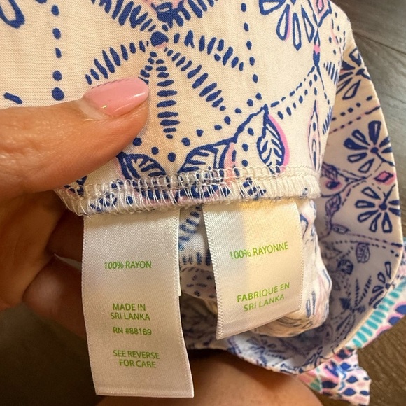 LILLY PULITZER Neilah Short 5” Resort White Time To Shine Engineered XS X1224 - Picture 10 of 11